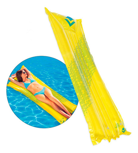 Colchonete Inflável Para Piscina 183 X 69 Cm Vollo