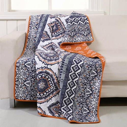 Greenland Home Medina Saffron Throw