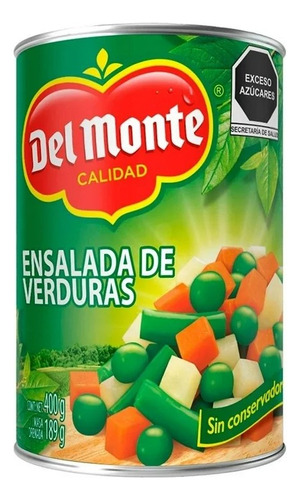 8 Pzas Ensalada De Verduras Del Monte 400 G