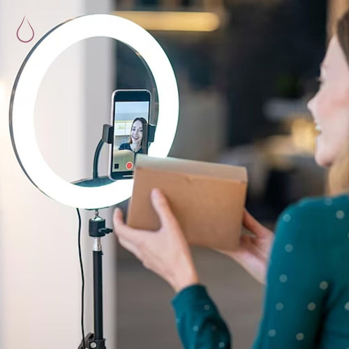 Ring Light Led Grande Com Suporte Para Celular E Tripé 1 Un