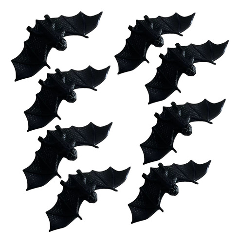 Kit 8 Morcegos Brinquedo Pegadinha Halloween Enfeite Festa