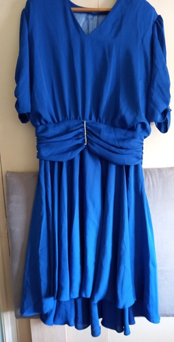 Vestido De Fiesta Corto Azul 