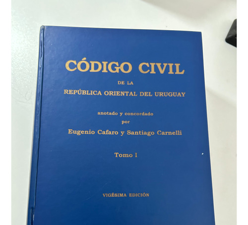 Código Civil 20 Edición. Fcu, Tapa Dura.