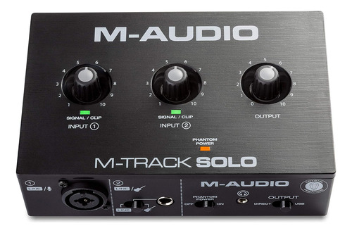 Interfaz De Audio Usb M-audio M-track Solo, Grabación, Trans