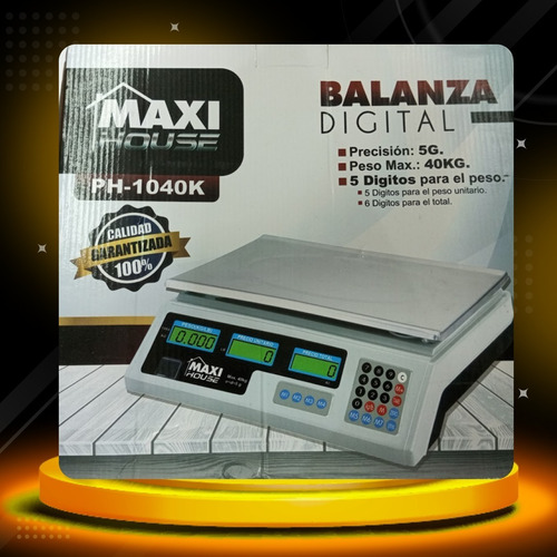 Balanza Digital 40kg Maxi House
