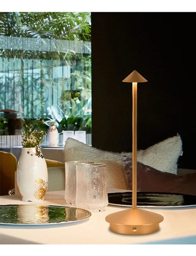 Lámpara De Mesa Led Táctil Delgada Y Recargable