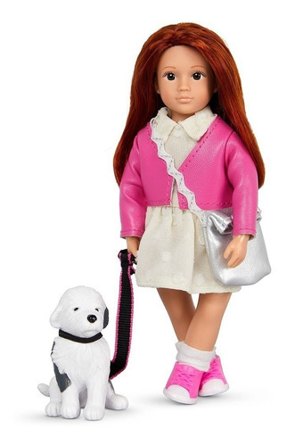 Imagen 1 de 5 de Lori Muñeca Emmelina 16cm Con Mascota Perro Otis