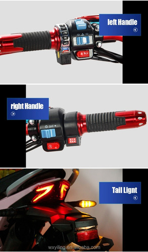 Imagen 7 de 13 de Moto Electrica Deportiva Con Bateria De Litio Motor 2000 W