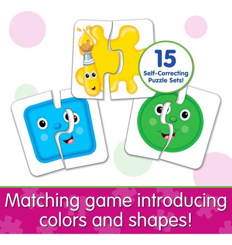 Juego De Rompecabezas Colores Y Formas 15 Piezas Para Niños