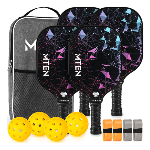 Paletas De Paddleball, Set De Pala De Pickleball Aproba...