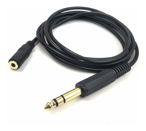 Cable De Extension De Audio, 3,5 Mm A 6,35 Mm | Negro / 1...