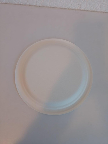 Plato Desechable Blanco 6 Biodegradable 50 Pzs