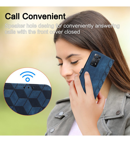 Imagen 9 de 9 de Funda Tipo Cartera Para Xiaomi Redmi Note 11 11s, Tpu, A Pru