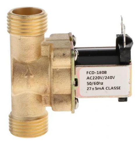2 Válvula Solenoide De 1/2 Pulgada, Latón Entrada Dc220v