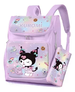 Mochila Kuromi Para Estudiantes De Gran Capacidad, Sencilla,