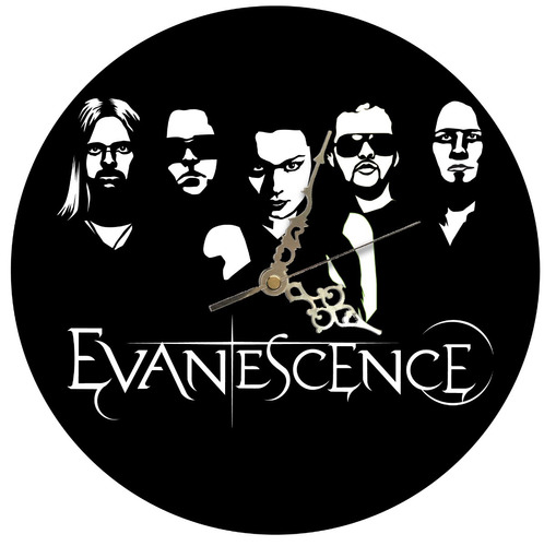 Reloj Pared Corte Laser Disco Vinilo Evanescence