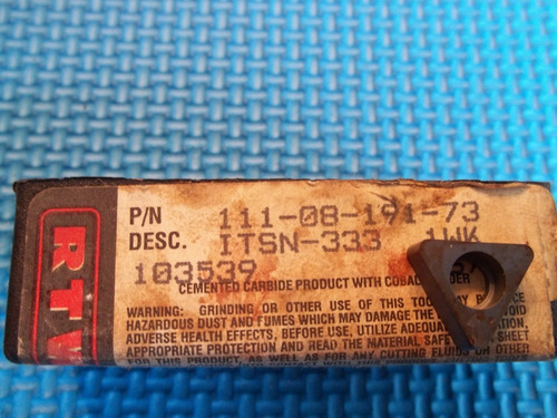 New Rtw 111-08-191-73 Seat Itsn-333 (box Of 5 Inserts) Dde