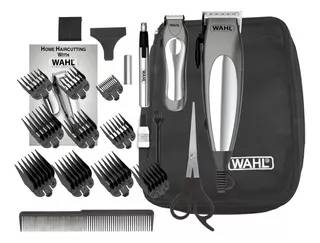 Kit Máquina E Aparador De Pelos Deluxe Groom Pro Cinza Wahl 220V