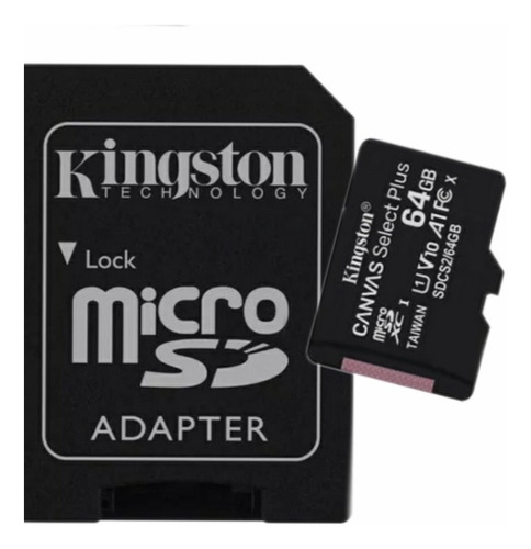 Tarjeta Micro Sd Memoria Clase 10 80mbs 64gb Deliv Gratis