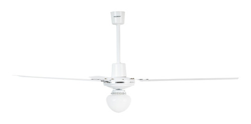 Imagen 2 de 3 de Ventilador de techo Masterfan Prometheus con luz blanco con 3 aspas de metal, 56" de diámetro 127 V