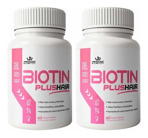 Biotin Plus Hair (biotina + Colageno Verisol) 2 Meses 