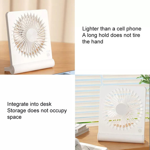 Ventilador De Escritorio Pequeño Recargable Ultra Potente