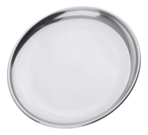 2 Set De Platos Modernos De Acero Inoxidable 14cm 2 Piezas