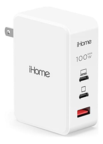 Ihome 100w Gan Charger: Tres Port Universal Laptop H6lky