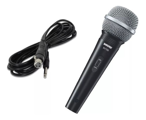 Micrófono Dinámico Shure Sv100 Vocal Con Cable Soundcity Pv 
