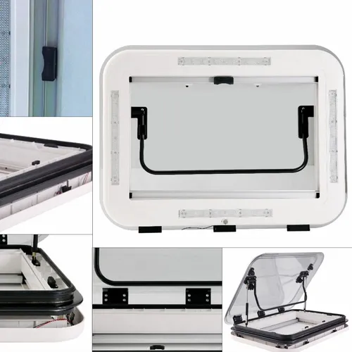 Trampilla Ventilación Techo Con Tragaluz Caravana 500x500