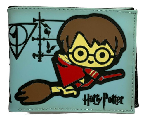 Harry Potter Billetera Importada Escoba Reliquias Calidad