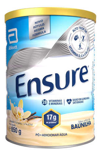 Suplemento Ensure Baunilha 850g