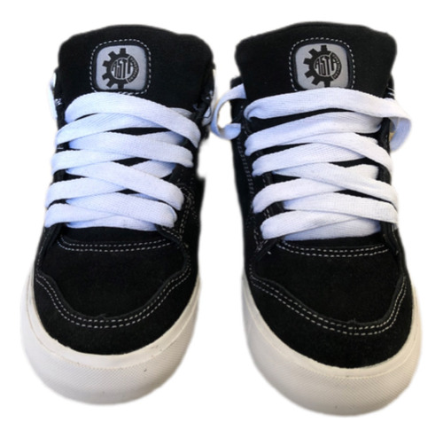 Tenis Casta Modelo Fidel Color Negro Gamuza Talla #22