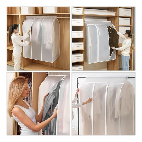 120x100x50 Cm Protector De Ropa Colgante Cremallera Completa