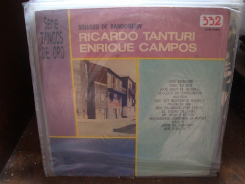 Vinilo Ricardo Tanturi Enrique Campos Sollozo De Bandoneo T2