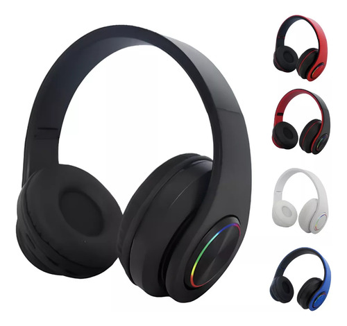 Fone De Ouvido Over-ear Bluetooth/fm/sd Com Redução Ruídos Cor Preto