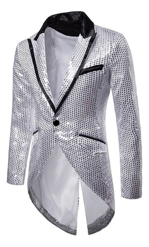 Blazer Hombre Lentejuelas Brillantes Fiesta Ropa Cantantes