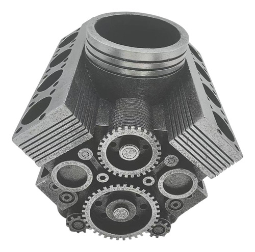 Soporte De En Forma De Motor Estatua De Dos Engranajes