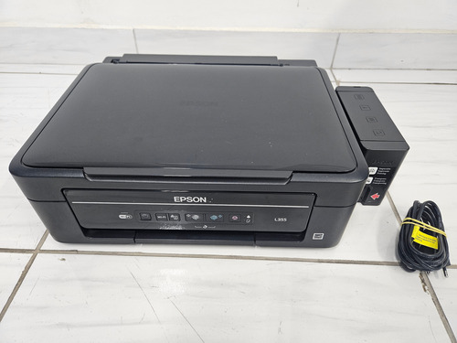 Impressora Multifuncional Jato Epson Wireless L355 Defeito Preto (Usado)