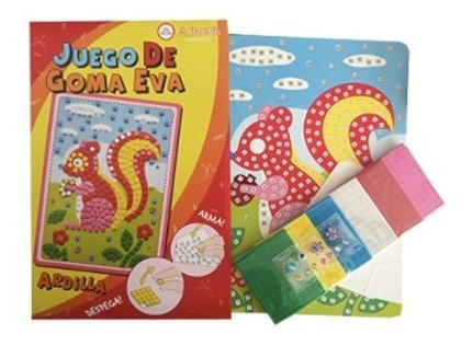 Juego Mosaico Animales De Goma Eva Para Niños +3años