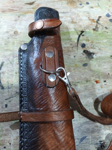 Funda Artesanal De Cuero Con Machete Tramontina Incluido