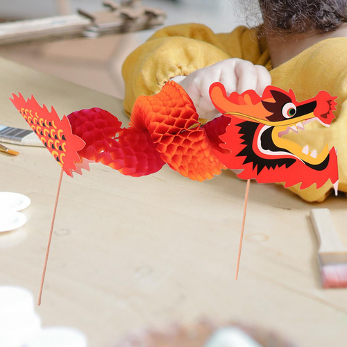 Conjunto Faça Você Mesmo Dragão De Papel De Ano Novo