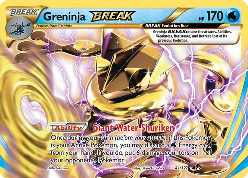Cartas Pokemon Greninja Break 41/122 Breakpoint Bkp (Usado)