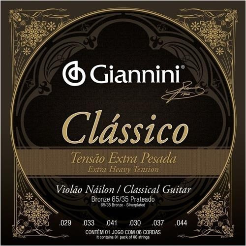 Encordoamento Classico Nylon Giannini Extra Pesada Genwxpa