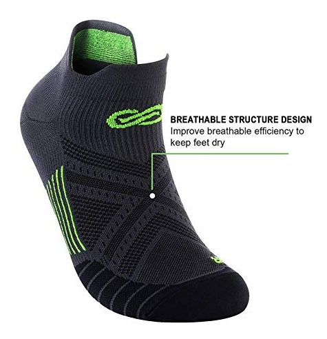 6 Pares Calcetines De Compresión Al Tobillo Unisex L-xl