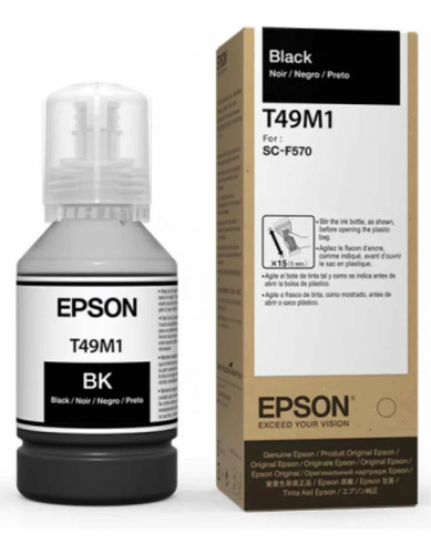 Tinta Negra De Sublimacion Epson T49m1  F170/570 Original