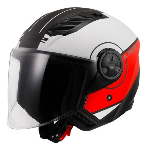 Casco Ls2 Airflow Ii Cover Matt White Red Of616