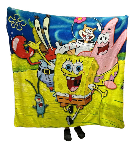 Manta Polar Bob Esponja Amarillo