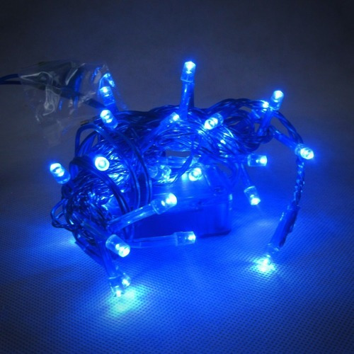 Serie Luces Navideñas 30 Leds Color Azul 2.6 Mts