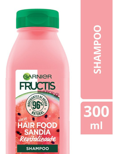 Shampoo Garnier Fructis Hair Food Sandía Revitalizante 300ml